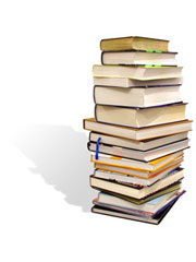 a stack of books